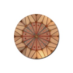 York Minster Chapter House Rubber Coaster (round)  by Sapixe