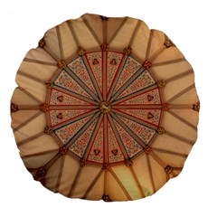 York Minster Chapter House Large 18  Premium Flano Round Cushions by Sapixe