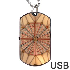 York Minster Chapter House Dog Tag Usb Flash (two Sides) by Sapixe