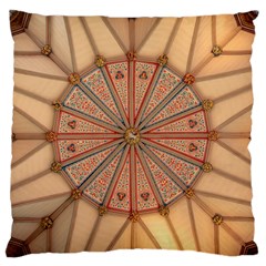 York Minster Chapter House Large Flano Cushion Case (two Sides) by Sapixe