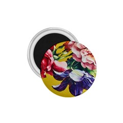 Textile Printing Flower Rose Cover 1 75  Magnets by Sapixe