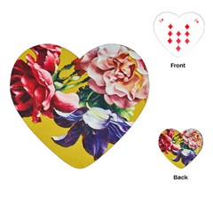 Textile Printing Flower Rose Cover Playing Cards (heart)