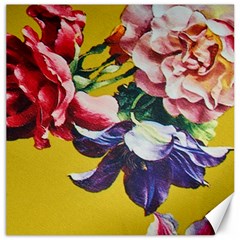 Textile Printing Flower Rose Cover Canvas 20  X 20 