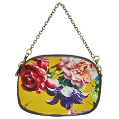 Textile Printing Flower Rose Cover Chain Purse (two Sides) by Sapixe