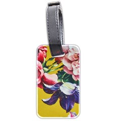 Textile Printing Flower Rose Cover Luggage Tags (two Sides) by Sapixe