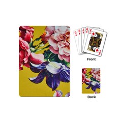 Textile Printing Flower Rose Cover Playing Cards (mini) by Sapixe