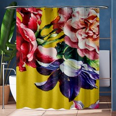 Textile Printing Flower Rose Cover Shower Curtain 60  X 72  (medium)  by Sapixe