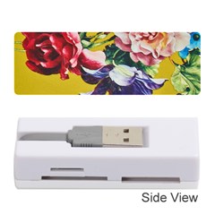 Textile Printing Flower Rose Cover Memory Card Reader (stick) by Sapixe