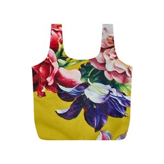 Textile Printing Flower Rose Cover Full Print Recycle Bag (s) by Sapixe