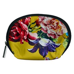 Textile Printing Flower Rose Cover Accessory Pouch (medium) by Sapixe