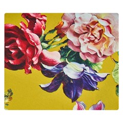 Textile Printing Flower Rose Cover Double Sided Flano Blanket (small) 