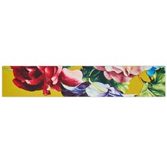 Textile Printing Flower Rose Cover Large Flano Scarf  by Sapixe