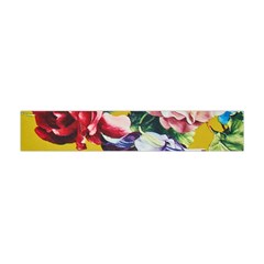 Textile Printing Flower Rose Cover Flano Scarf (mini) by Sapixe