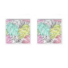 Leaves Tropical Nature Plant Cufflinks (square)