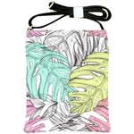 Leaves Tropical Nature Plant Shoulder Sling Bag Front