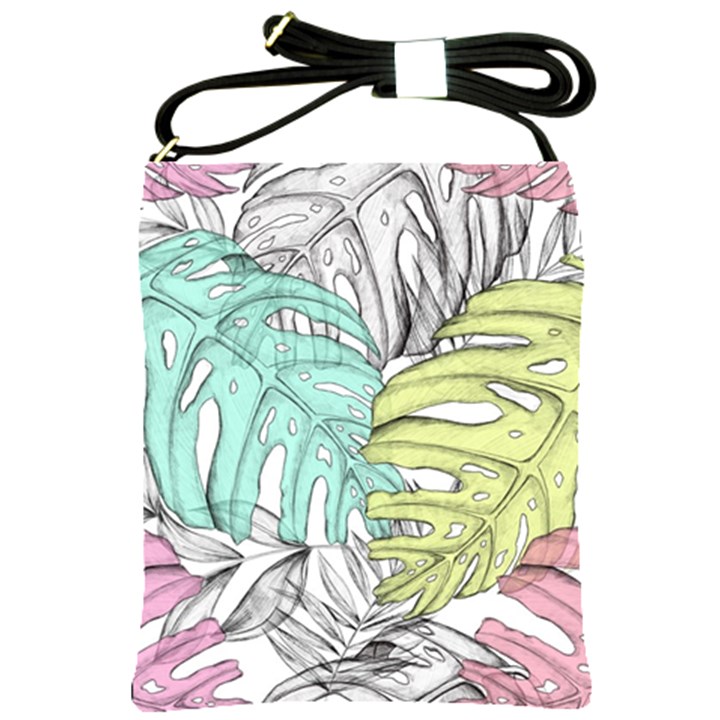 Leaves Tropical Nature Plant Shoulder Sling Bag