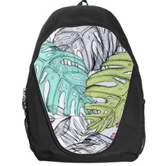 Leaves Tropical Nature Plant Backpack Bag by Sapixe