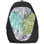 Leaves Tropical Nature Plant Backpack Bag Front