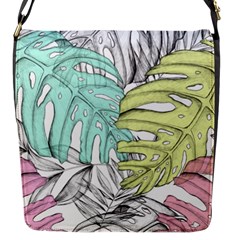 Leaves Tropical Nature Plant Flap Closure Messenger Bag (s)