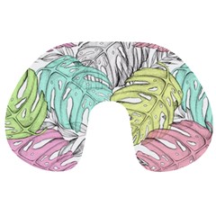 Leaves Tropical Nature Plant Travel Neck Pillows by Sapixe