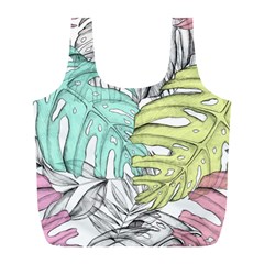 Leaves Tropical Nature Plant Full Print Recycle Bag (l) by Sapixe