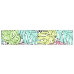 Leaves Tropical Nature Plant Small Flano Scarf by Sapixe