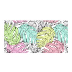 Leaves Tropical Nature Plant Satin Wrap