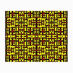 Red Black Yellow Small Glasses Cloth by ArtworkByPatrick