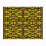 RED BLACK YELLOW Small Glasses Cloth (2-Side) Back