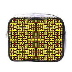 Red Black Yellow Mini Toiletries Bag (one Side) by ArtworkByPatrick