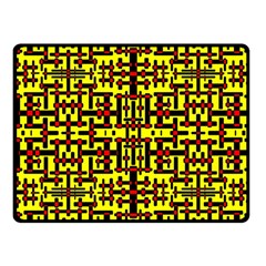 Red Black Yellow Fleece Blanket (small) by ArtworkByPatrick