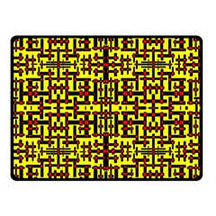 Red Black Yellow Double Sided Fleece Blanket (small) 