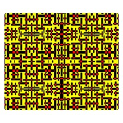 Red Black Yellow Double Sided Flano Blanket (small)  by ArtworkByPatrick