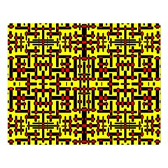 Red Black Yellow Double Sided Flano Blanket (large)  by ArtworkByPatrick