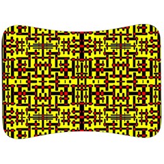 Red Black Yellow Velour Seat Head Rest Cushion by ArtworkByPatrick