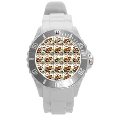 Venice Round Plastic Sport Watch (l) by ArtworkByPatrick