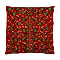 Christmas Time With Santas Helpers Standard Cushion Case (one Side) by pepitasart