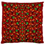 Christmas Time With Santas Helpers Large Flano Cushion Case (One Side) Front