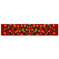 Christmas Time With Santas Helpers Small Flano Scarf by pepitasart