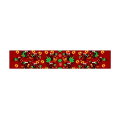 Christmas Time With Santas Helpers Flano Scarf (mini) by pepitasart