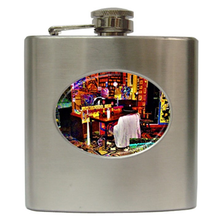 PAINTED HOUSE Hip Flask (6 oz)