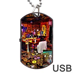 Painted House Dog Tag Usb Flash (two Sides) by MRTACPANS