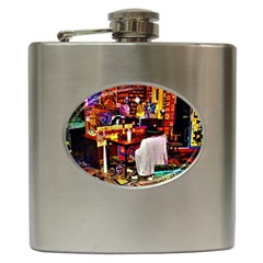 Painted House Hip Flask (6 Oz) by MRTACPANS