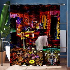 Painted House Shower Curtain 60  X 72  (medium)  by MRTACPANS