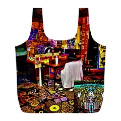 Painted House Full Print Recycle Bag (l) by MRTACPANS