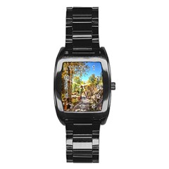 Landscape # 2 The Path Stainless Steel Barrel Watch by ArtworkByPatrick