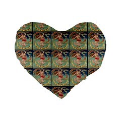 Vintage Posters-1 Standard 16  Premium Flano Heart Shape Cushions