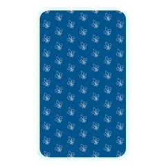 Quebec French Royal Fleur De Lys Elegant Pattern Blue Blue Quebec Fleur De Lys Pattern Blue Memory Card Reader (rectangular)