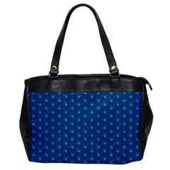 Quebec French Royal Fleur De Lys Elegant Pattern Blue Blue Quebec Fleur De Lys Pattern Blue Oversize Office Handbag