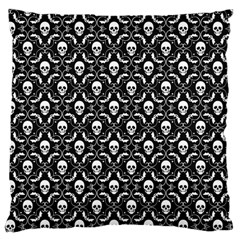 Pattern Skull And Bats Vintage Halloween Black Standard Flano Cushion Case (one Side) by genx